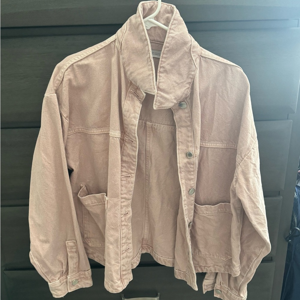 New Zara crop denim jacket